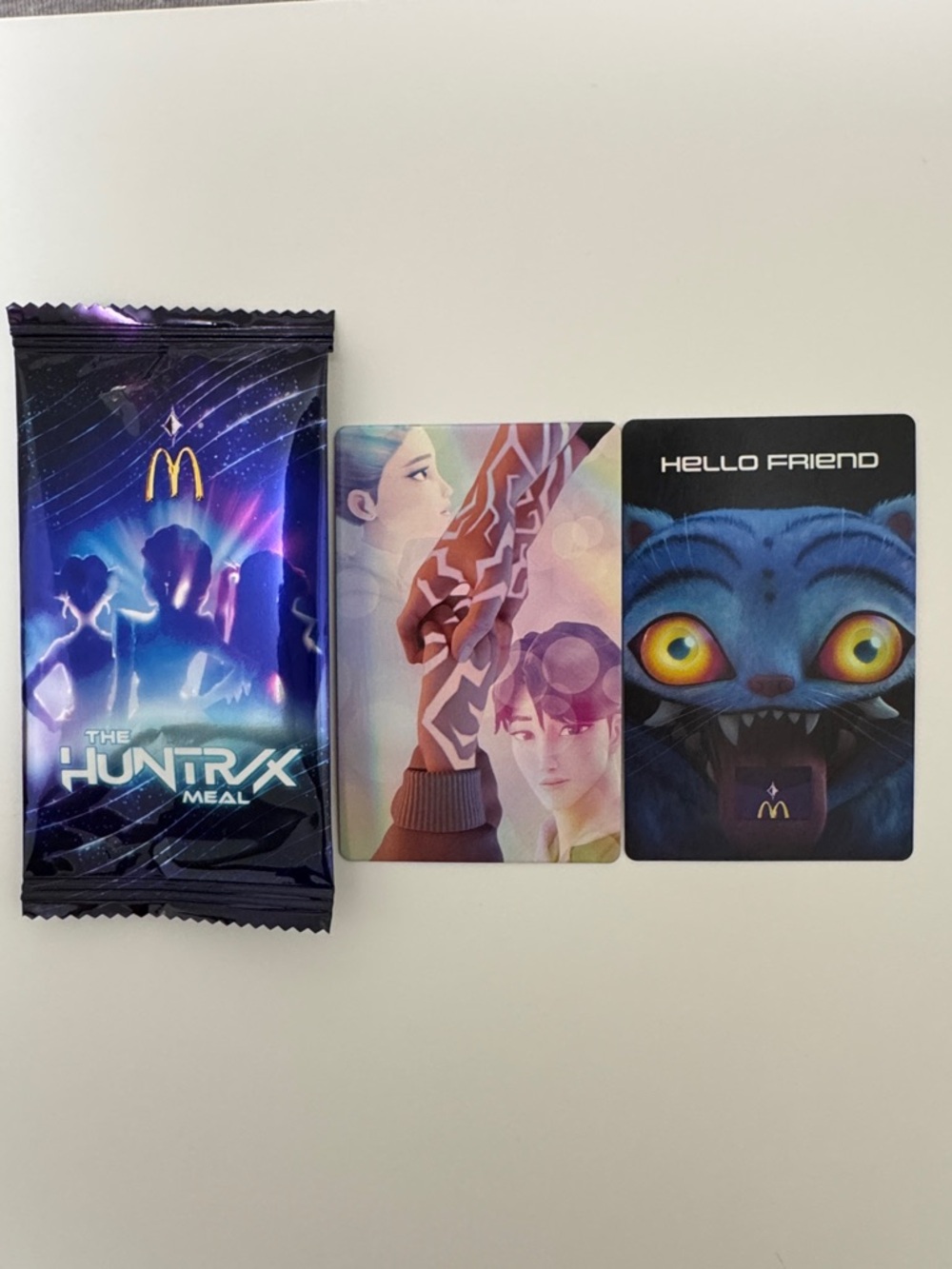 McDonald's K-POP Demon Hunters Rumi and Jinu Holographic Photocard